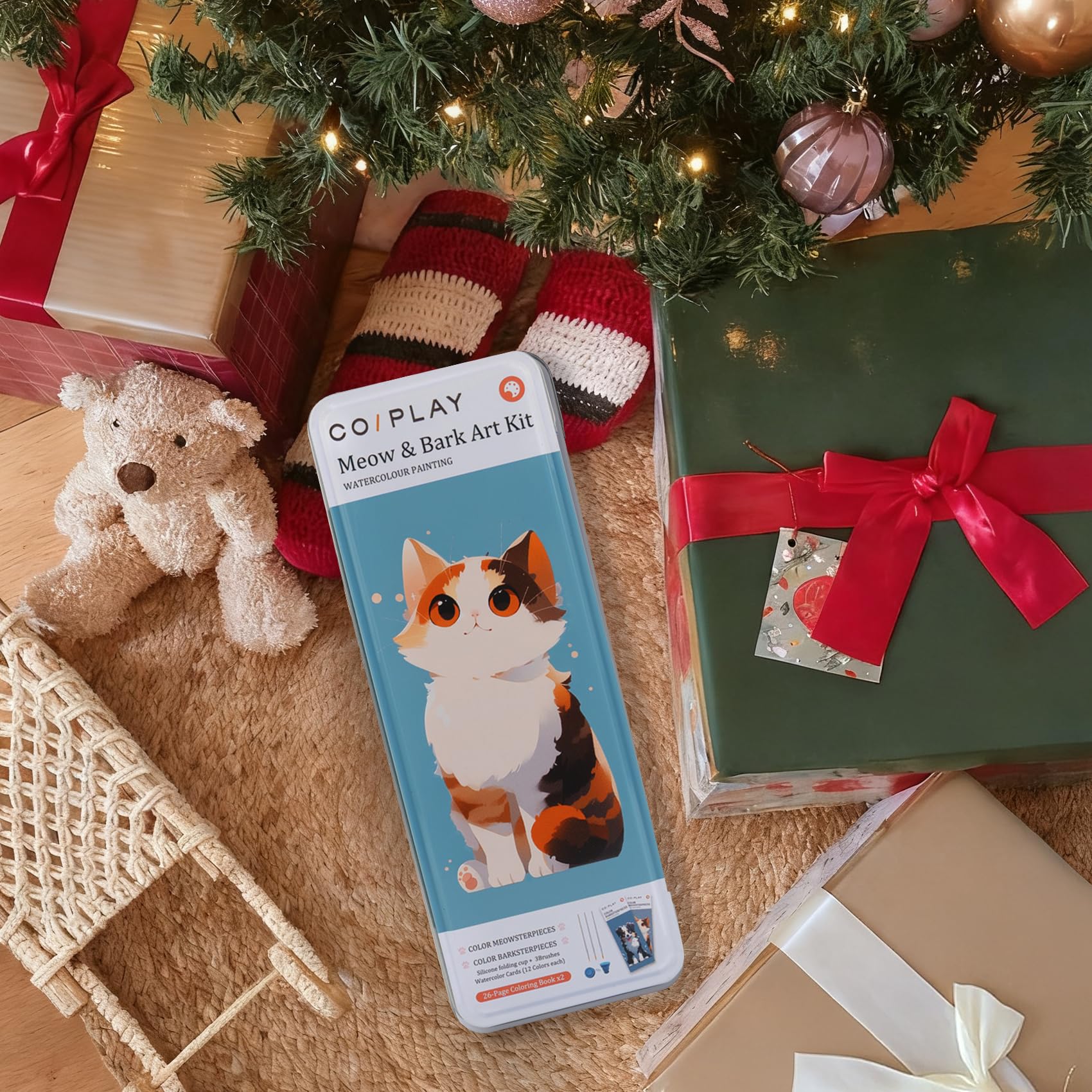 COIPLAY 52 coloring bookmarks featuring meow and bark designs for creativity