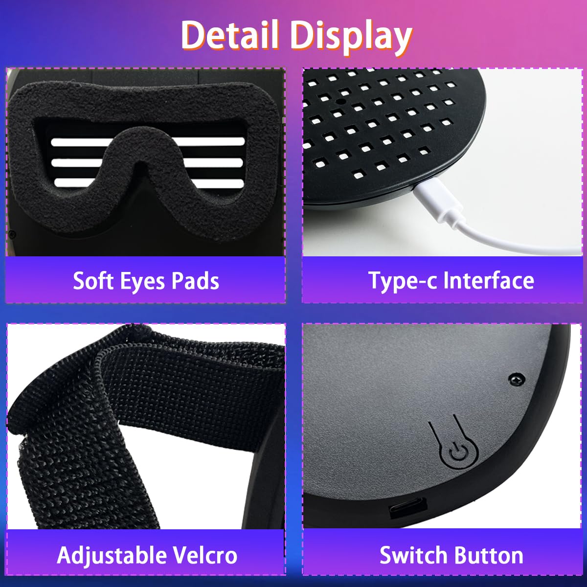 COKOTEE LED mask ideal for Halloween and cosplay events
