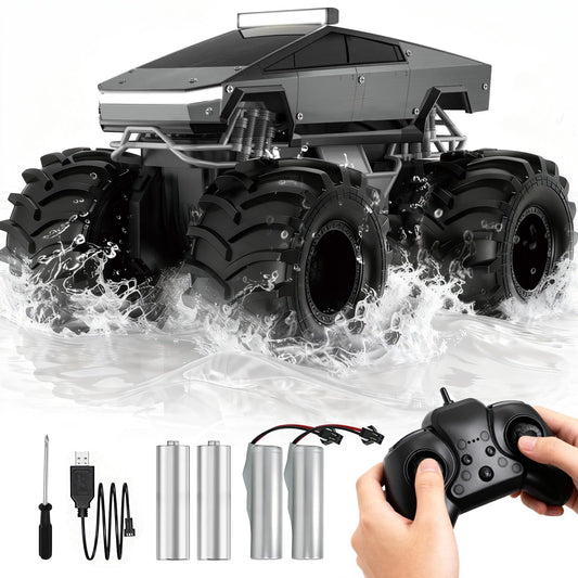 Cokzer Amphibious RC Car front view shows rugged all-terrain design for outdoor play.