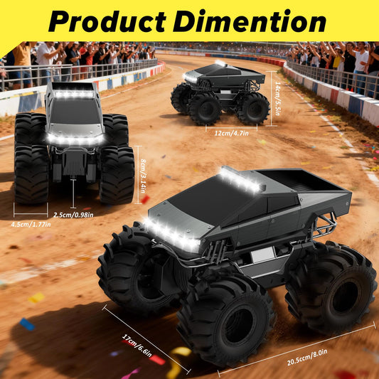 Cokzer Amphibious RC Car rear view highlights rugged durability for rough trails.
