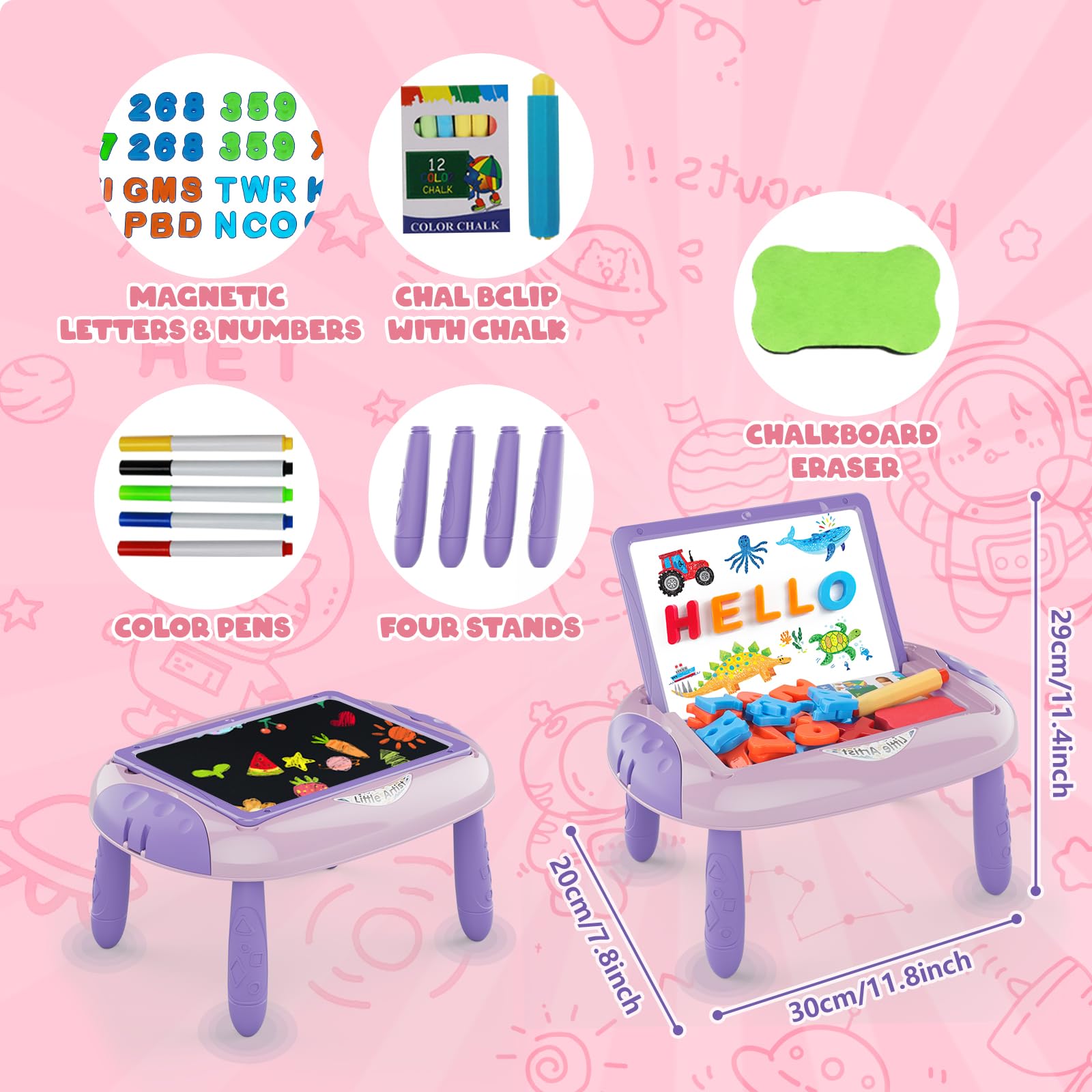 Cokzer Magnetic Letters and Numbers Toy boosts early literacy and math skills.