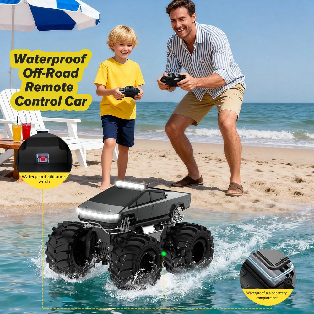 Cokzer RC Car durable tires provide strong grip on mud sand and grass.