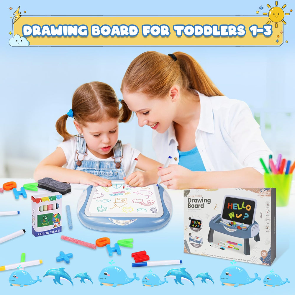 Cokzer toddler learning table with adjustable setup for stable play.