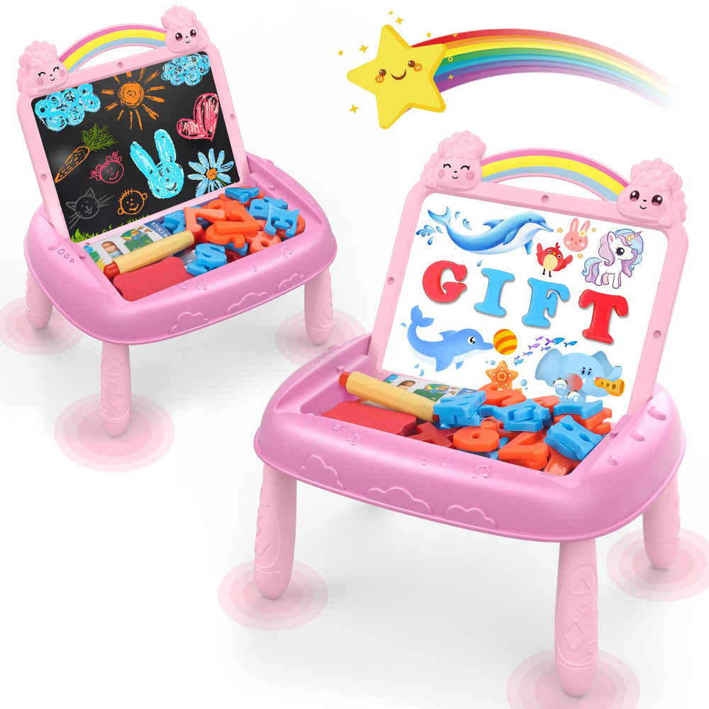 Cokzer Unicorn pink doodle board encouraging bright imagination and drawing