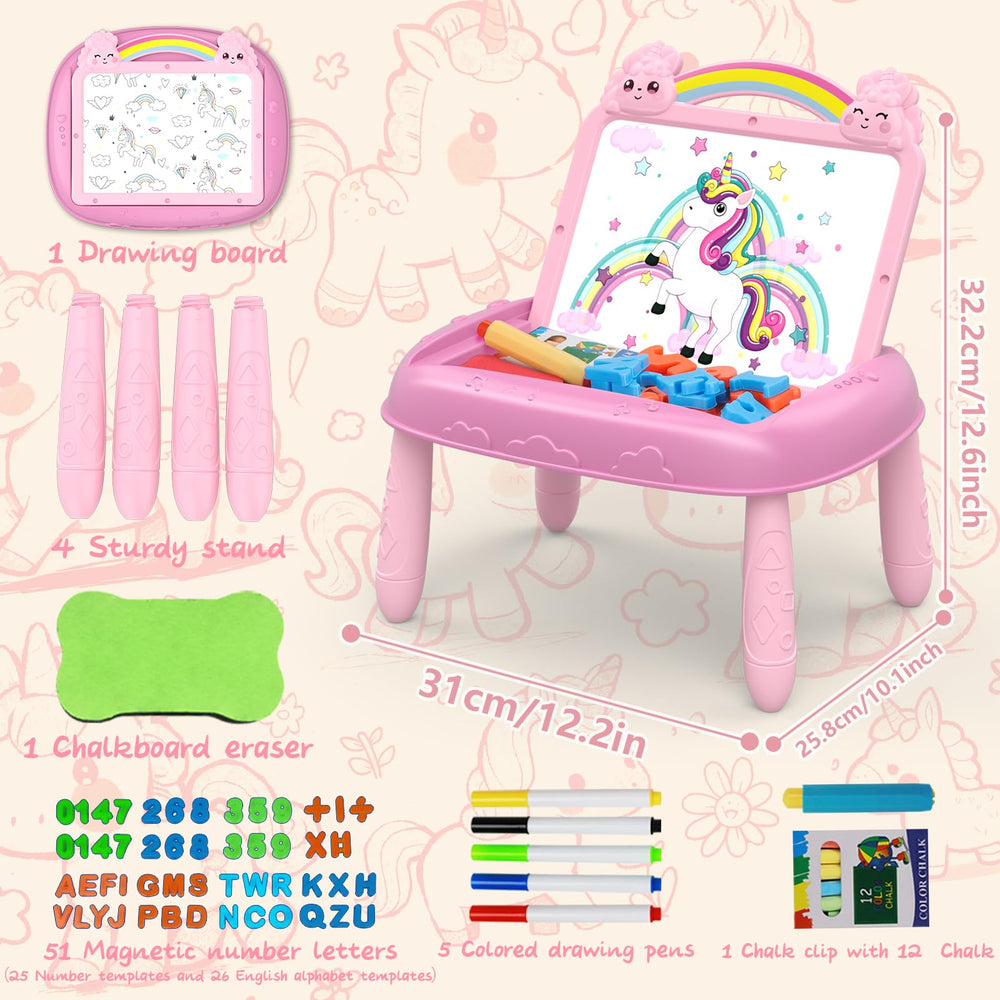 Cokzer Unicorn magnetic letters and numbers for early literacy play