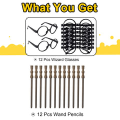 Col-Pary wand pencil wood detail, ideal for writing or prop use