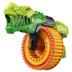 Coldfire Dino Foam Blaster with 40-dart drum for action-packed play.