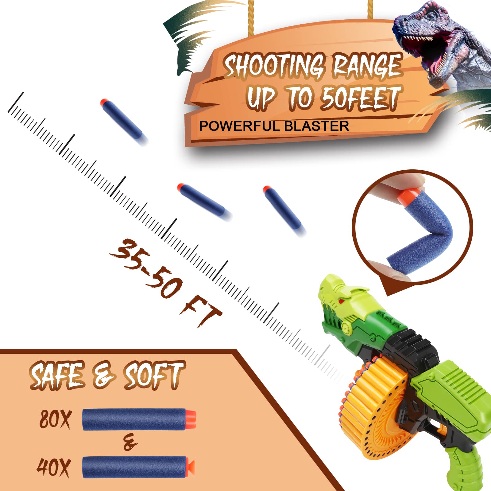 Coldfire foam darts with suction cups improve target locking accuracy.