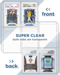 CollectHall durable PVC sleeves deliver sturdy protection for graded cards.