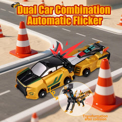 Collision Transforming Dinosaur Car Toy durable ABS body supports long-lasting use.