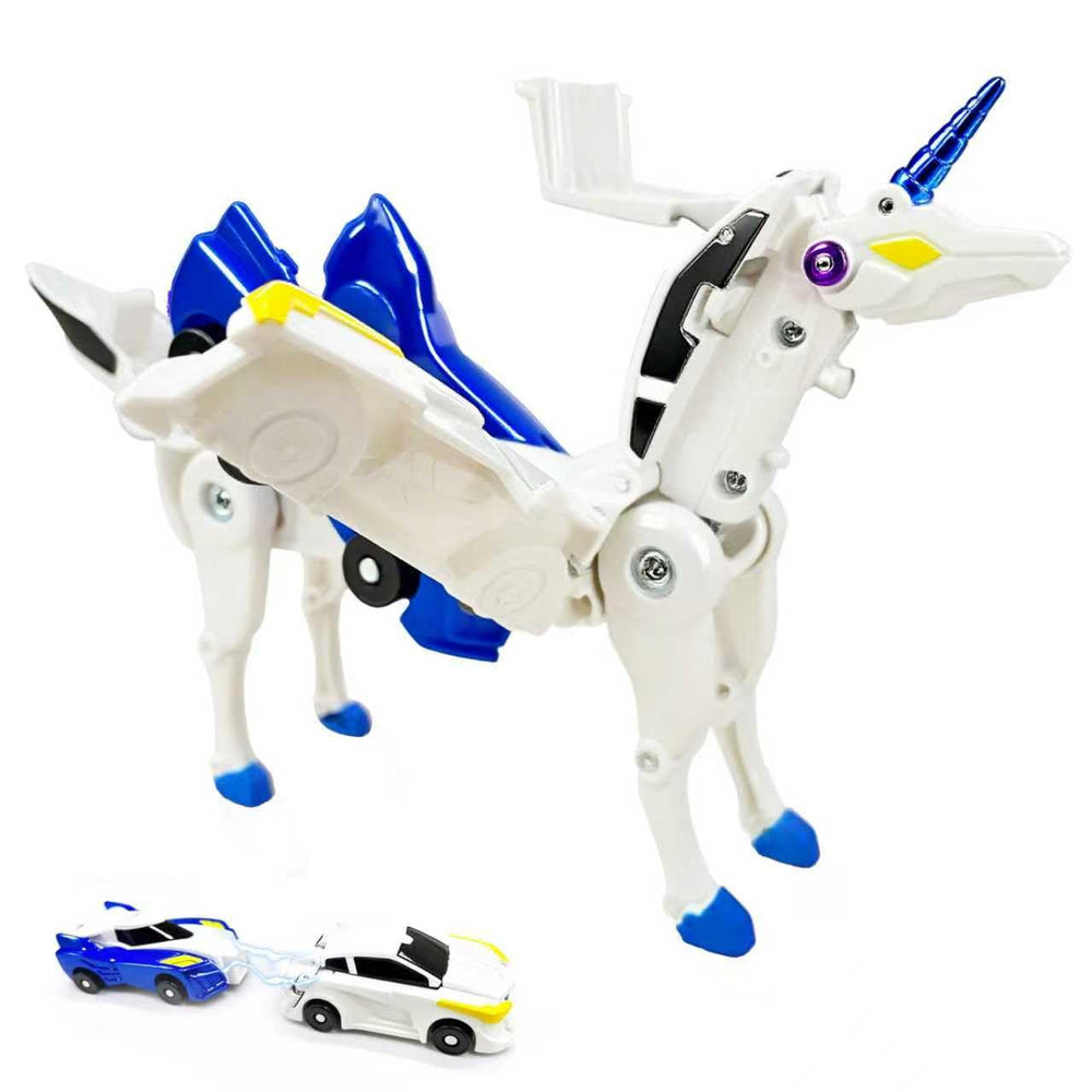 Collision Transforming Unicorn Car Toy – crash sequence for dynamic play