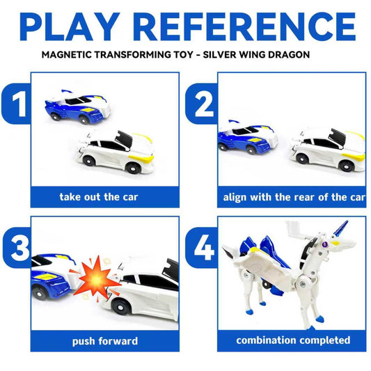 Collision Transforming Unicorn Car Toy – transform action from car to unicorn robot
