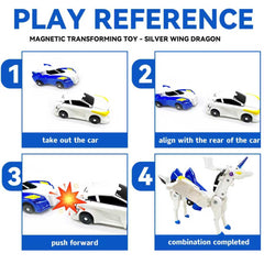 Collision Transforming Unicorn Car Toy – transform action from car to unicorn robot