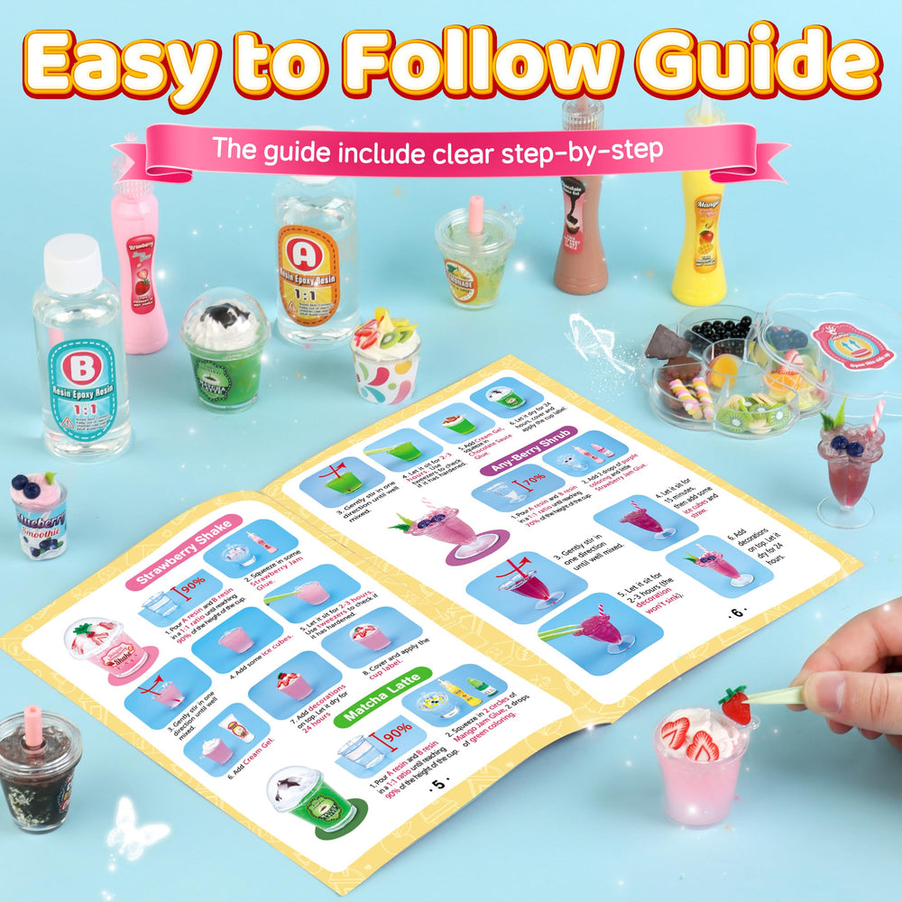 ColoPlay 20 drink recipes guide helping kids follow steps and learn sequencing.