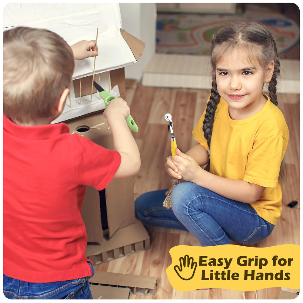 ColoPlay age-5-12 kids craft tools promote easy precise building.