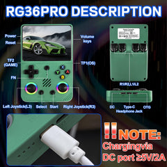 Colourbing RG36PRO 64GB TF card included for instant game access.