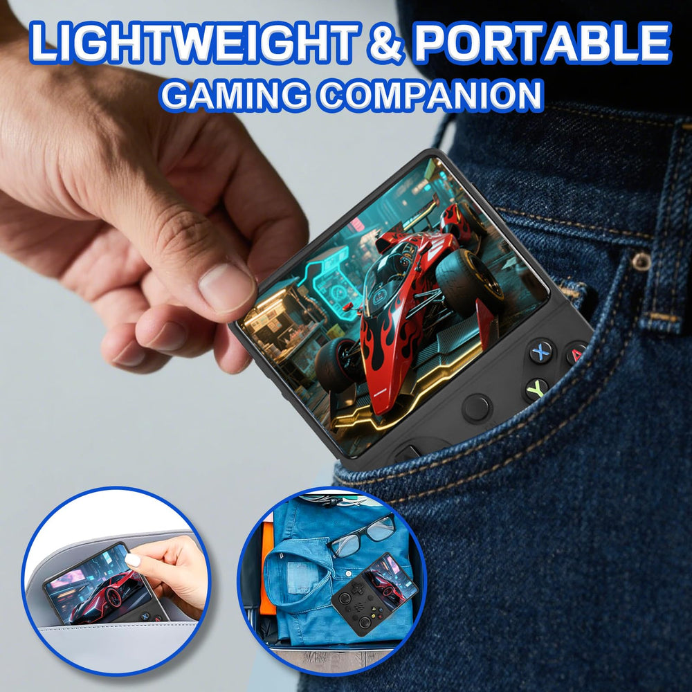 Colourbing RG36PRO angled view demonstrates portable pocket size for travel