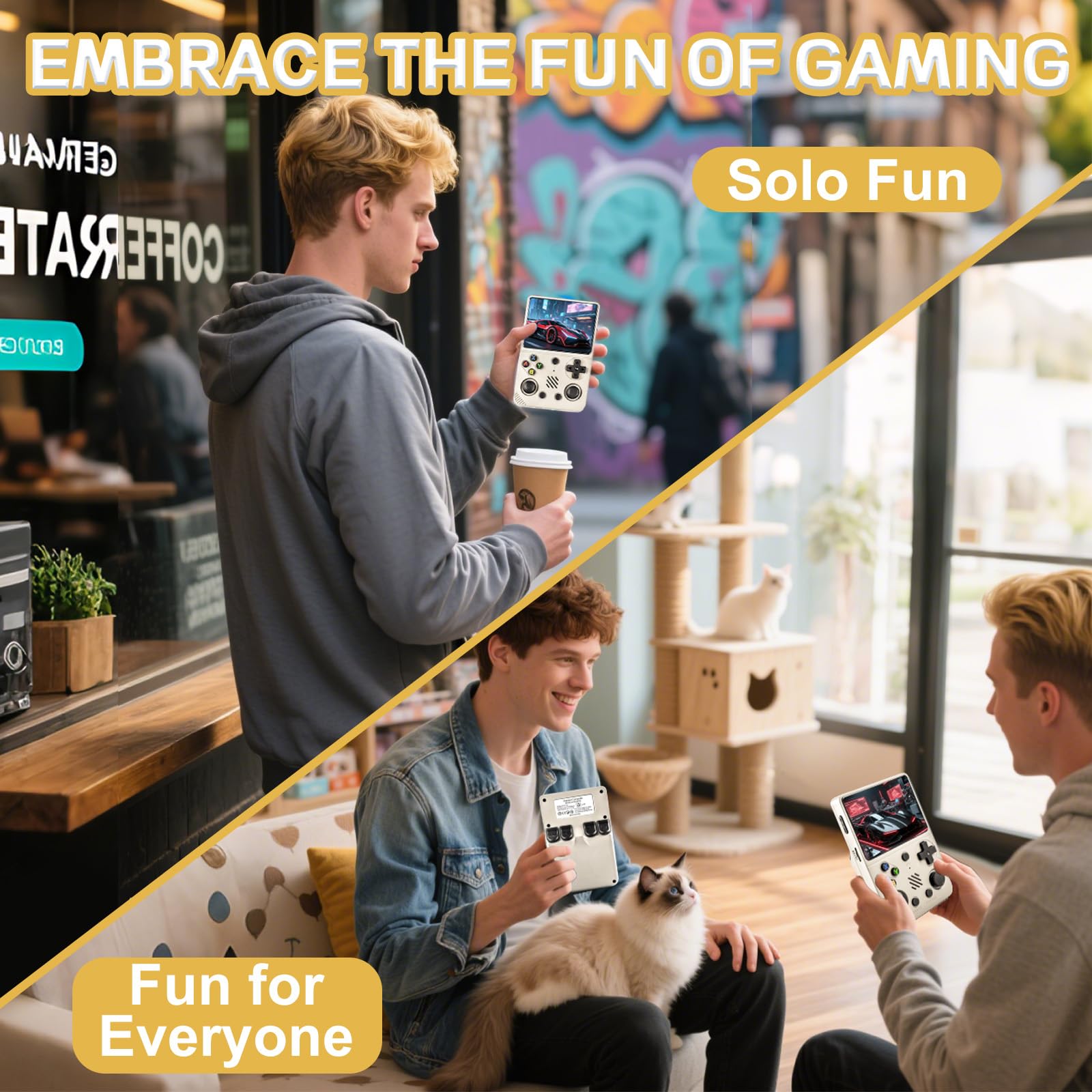 Colourbing RG36PRO on-the-go gaming setup fits in bag or pocket.