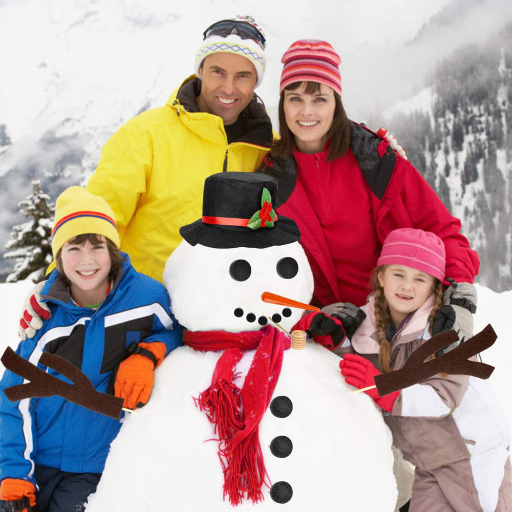 Colovis snowman carrot nose adds playful character