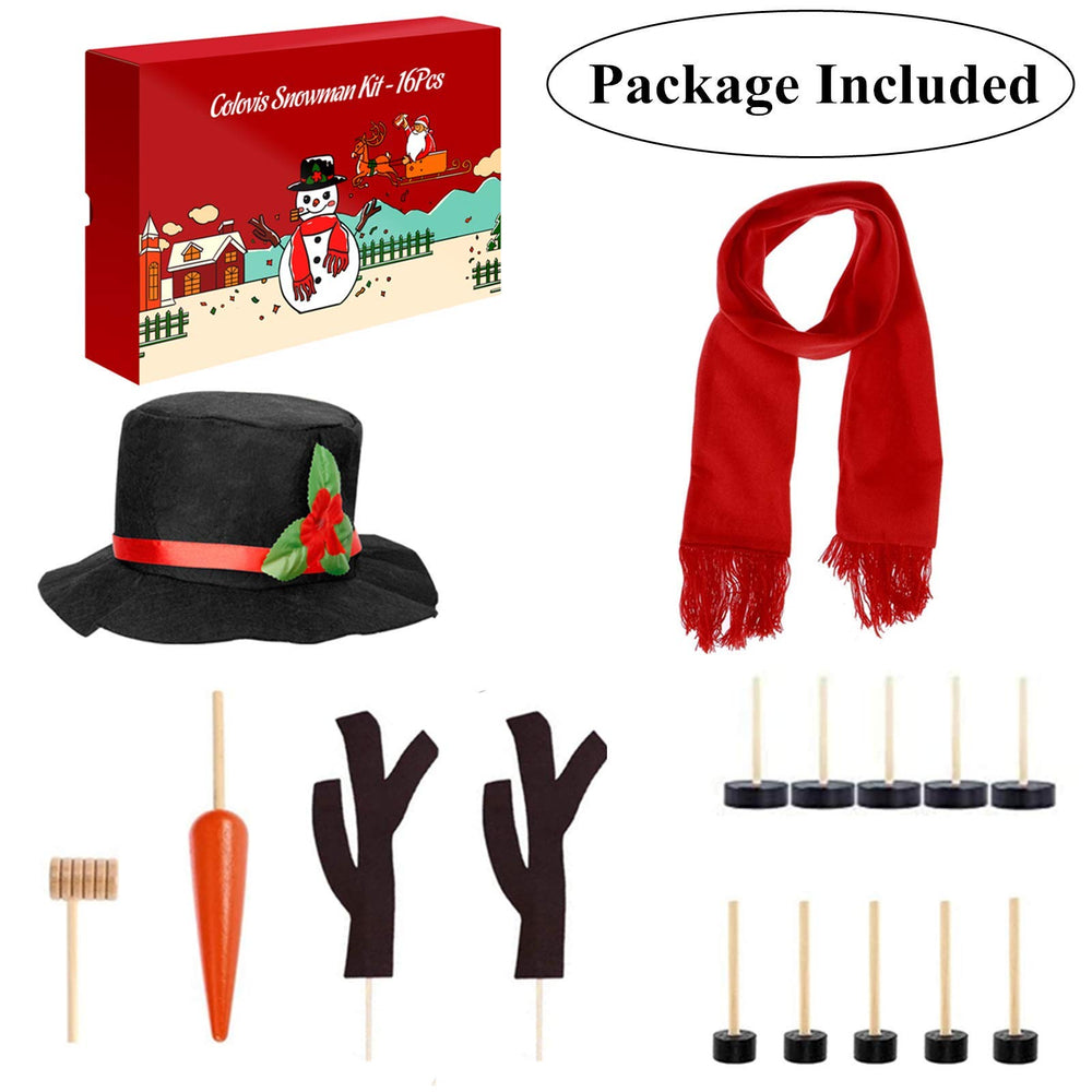 Colovis snowman dress-up kit for creative snowman looks
