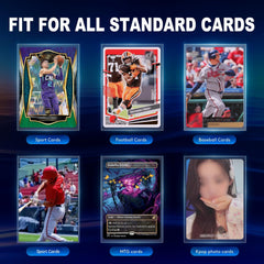 COLQU sleeves are ideal for MTG, baseball, football, and other gaming cards.