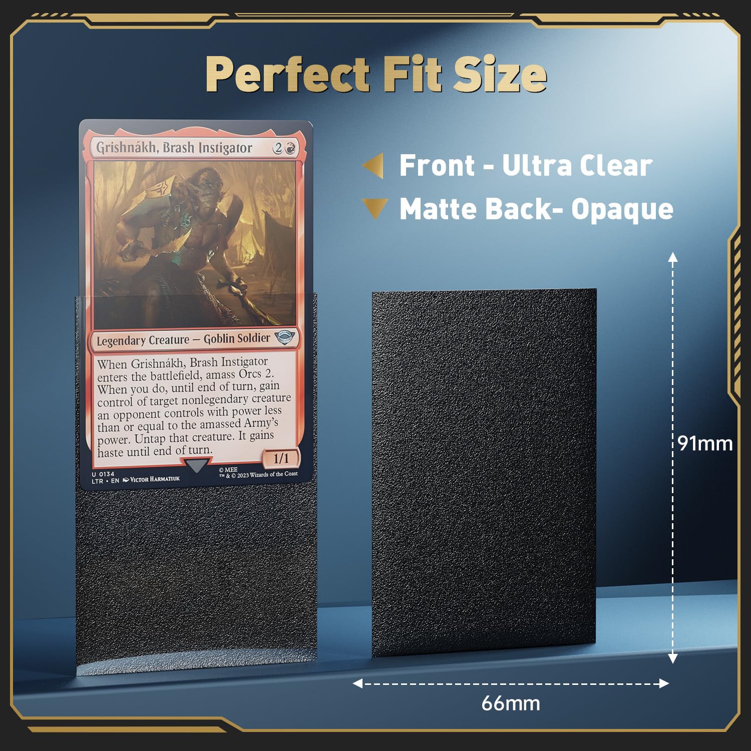 COLQU acid-free polypropylene sleeves protect cards from dust and wear