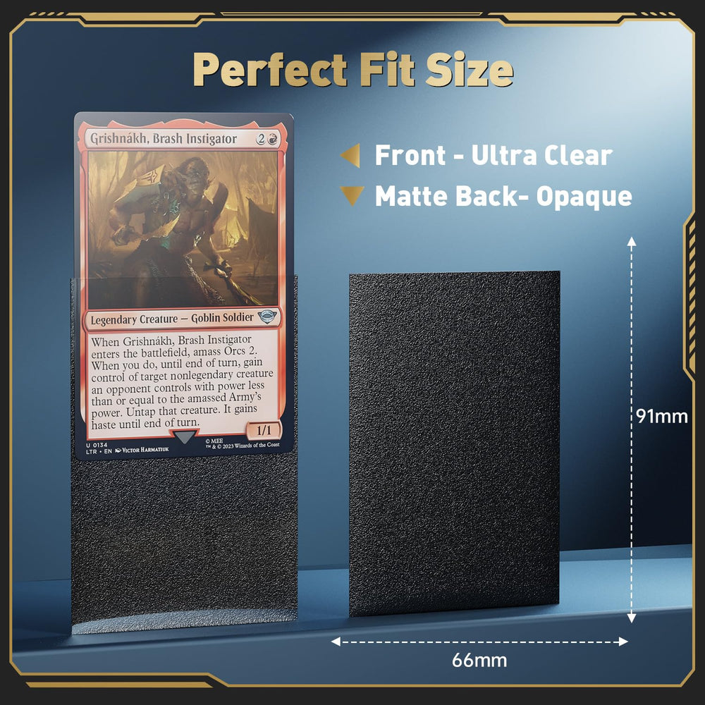 COLQU acid-free polypropylene sleeves protect cards from dust and wear