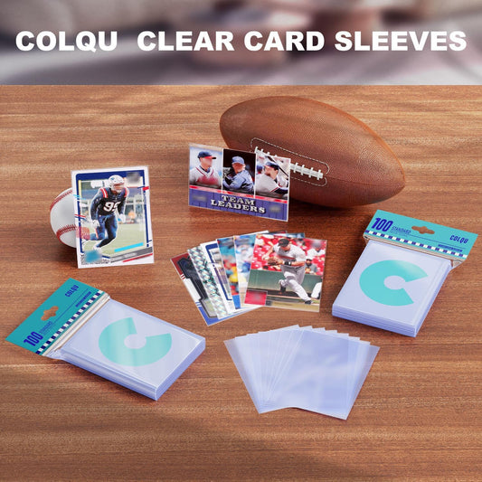 COLQU crystal clear visibility sleeves show true card color for easy viewing.