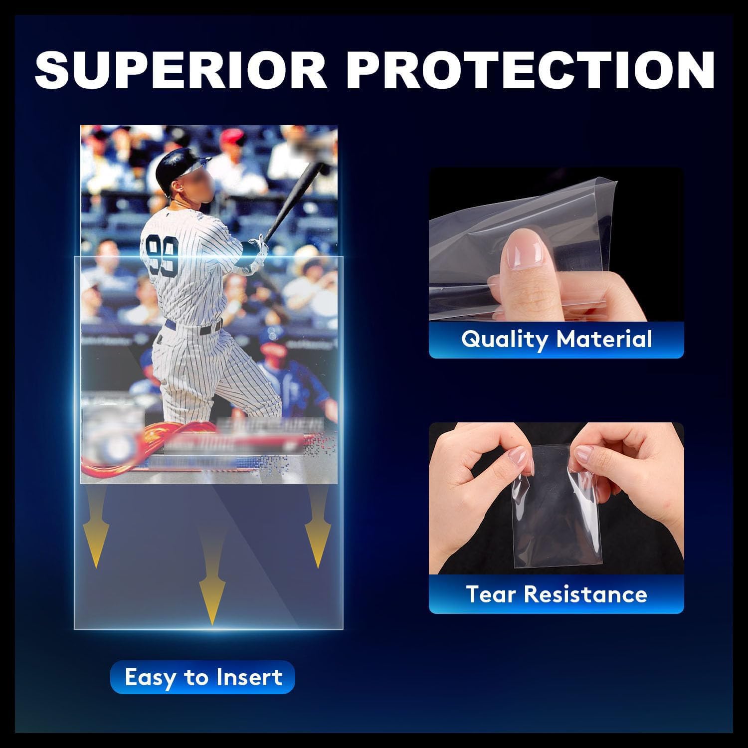 COLQU soft plastic protector for standard 66x91mm MTG and sports cards.