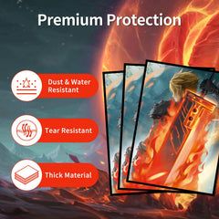 Fantasy artwork adds collectible flair while keeping cards protected.