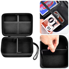 Comecase card holder case with carry handle for easy transport.