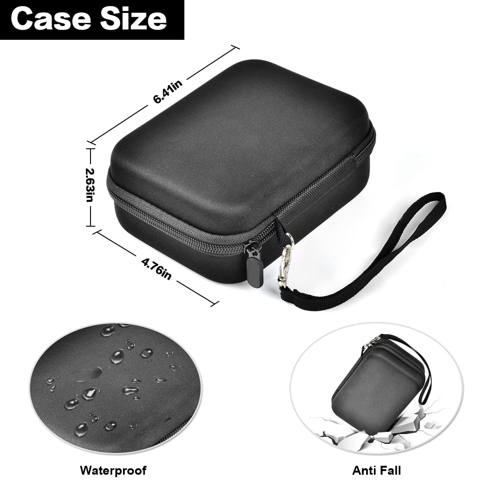 Comecase card holder case with zipper closure keeps cards secure.