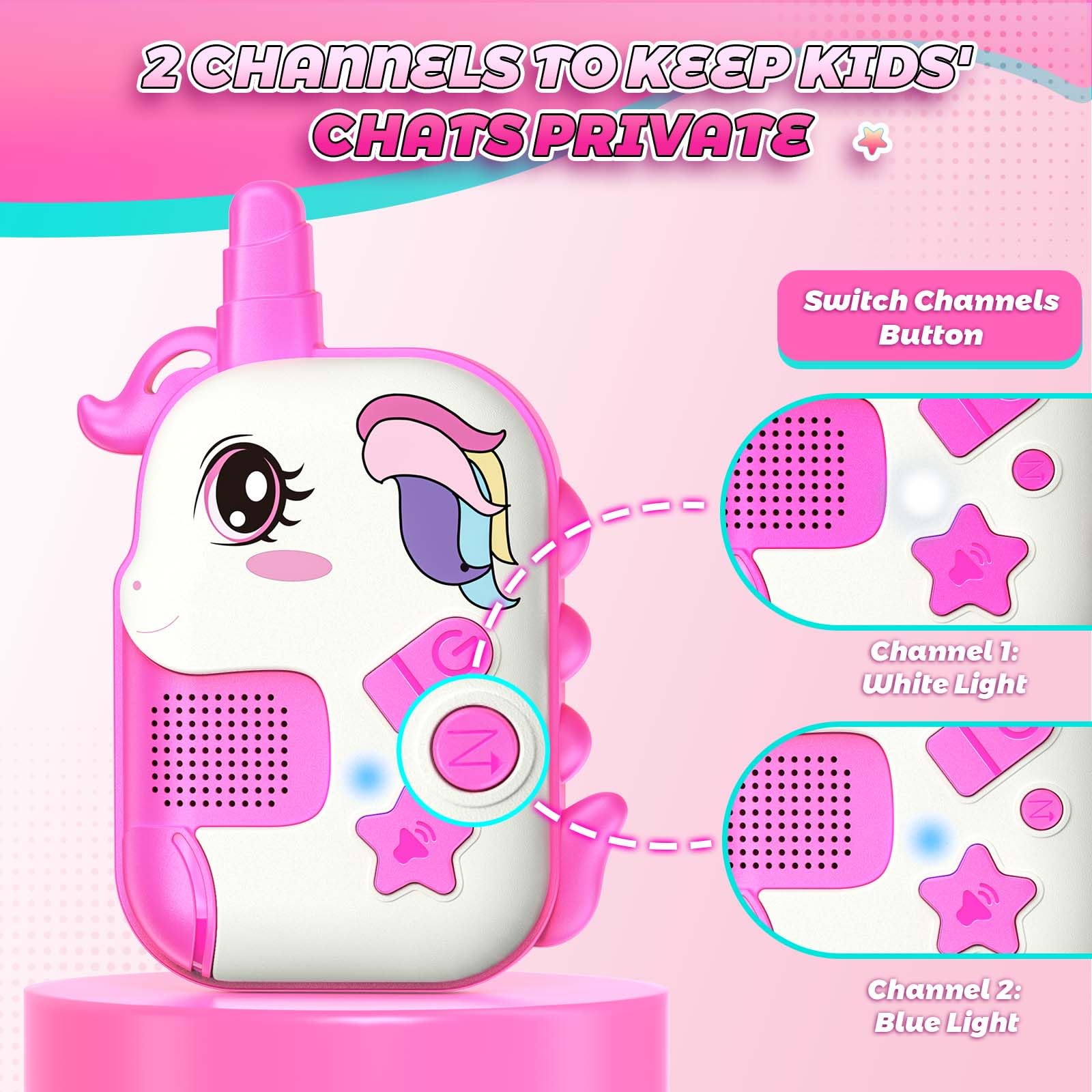 ComedyFun durable ABS-built walkie talkie designed for safe, rough-and-tumble play.