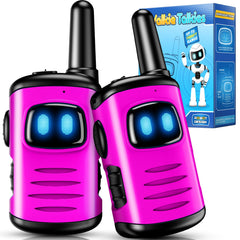 ComedyFun kids walkie talkie pink front view for easy, kid-friendly communication.