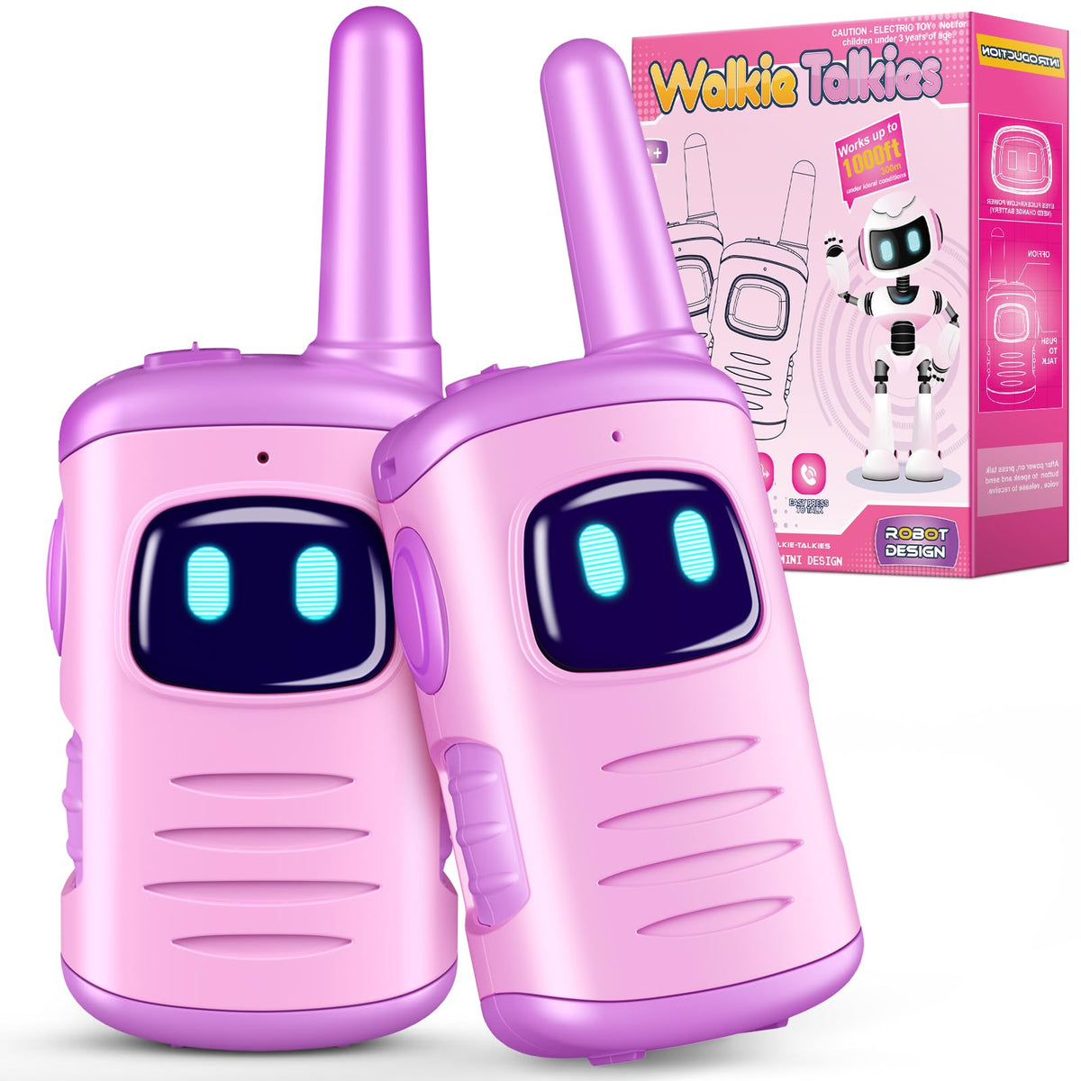 Comedyfun Kids Walkie Talkies packaged as a gift, ideal for birthdays and holidays.