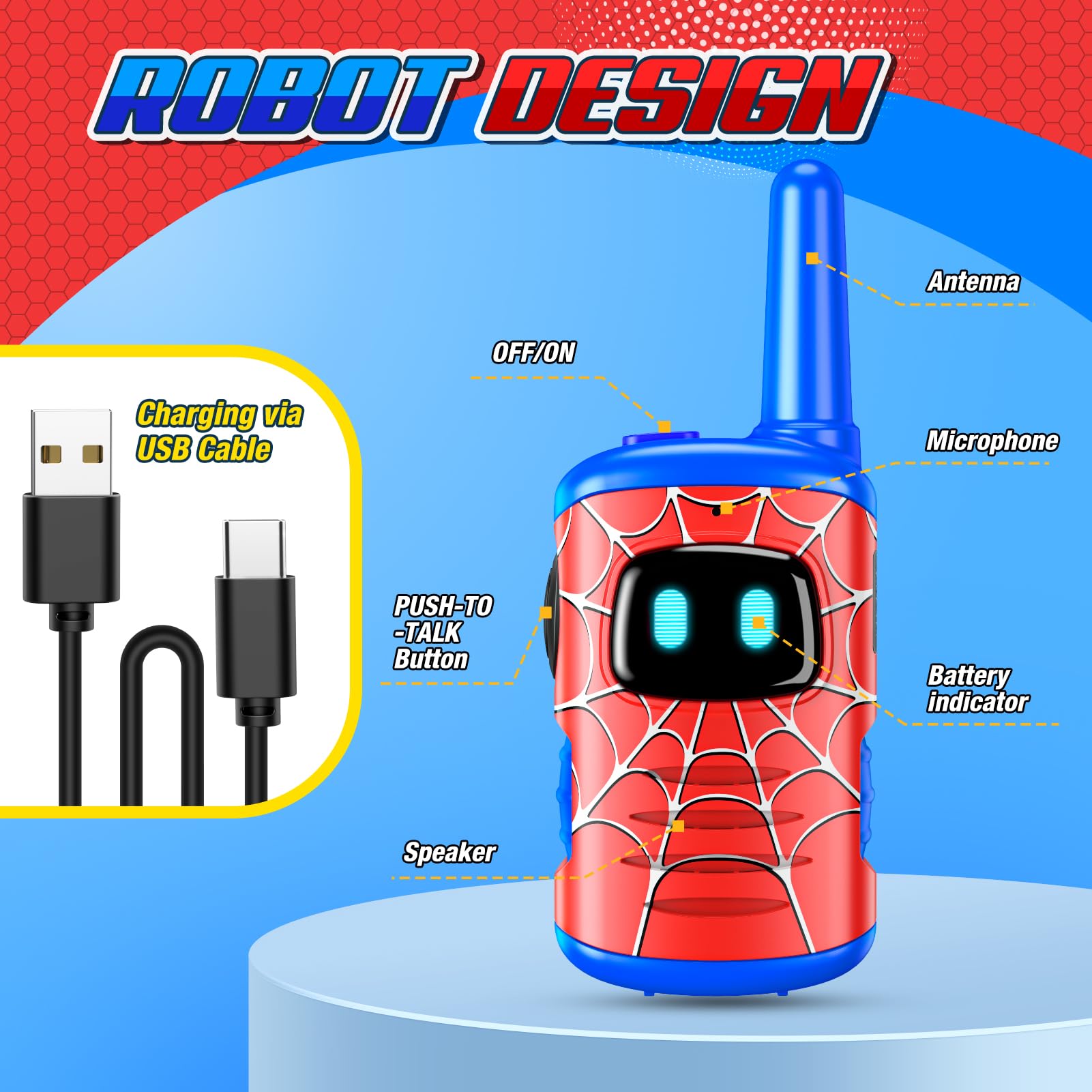 Comedyfun outdoor adventure setup with two walkie talkies for group play.