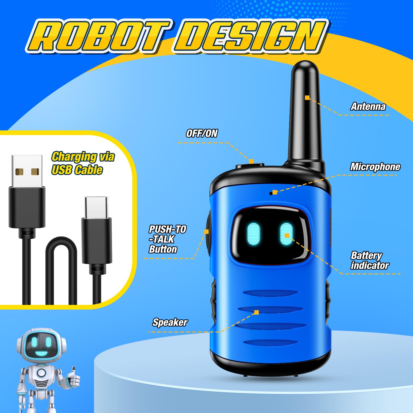 ComedyFun range demo shows up to 1000 ft for outdoor games.