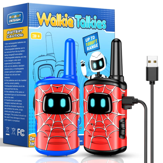Comedyfun walkie talkie with ergonomic grip for small hands during playtime.