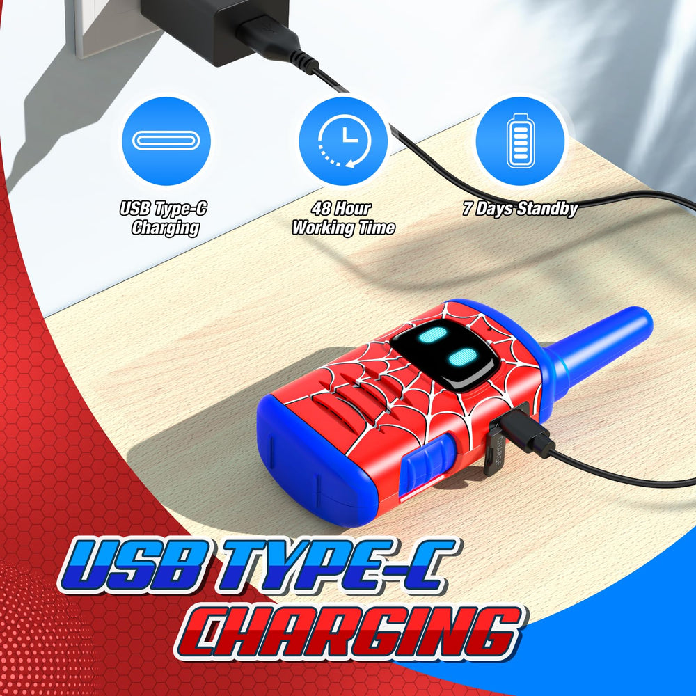 ComedyFun walkie talkies long-range design delivers crystal-clear communication outdoors.