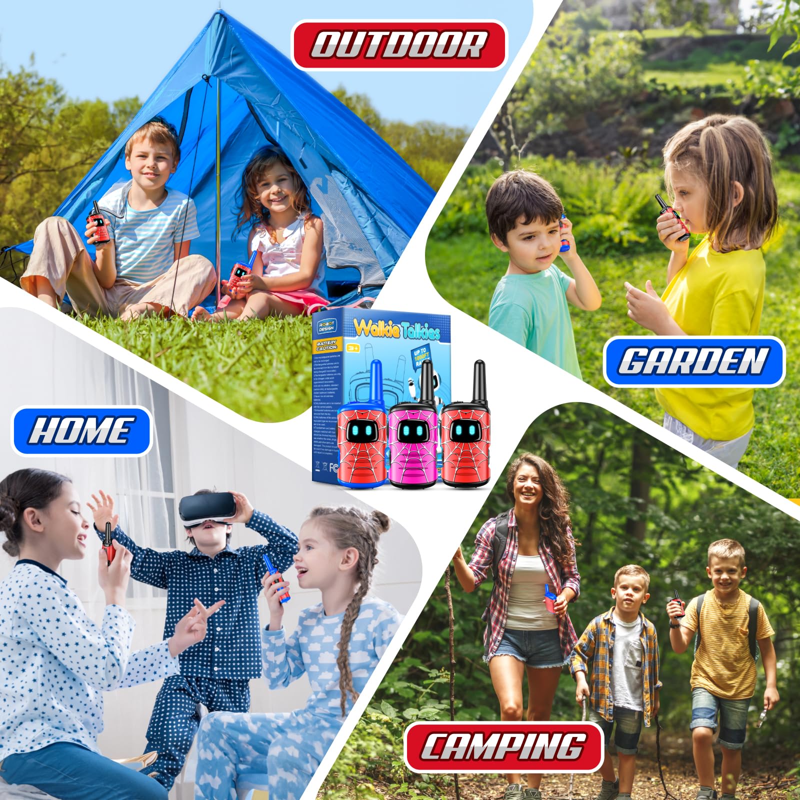 ComedyFun walkie talkies long-battery-life performance supports hours of outdoor play.