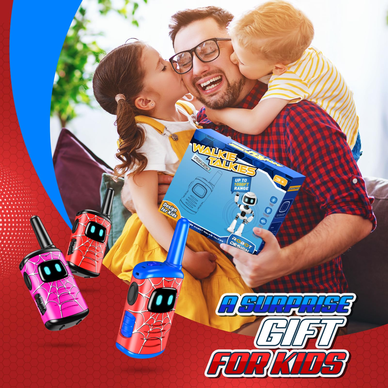 ComedyFun walkie talkies outdoor-adventure use boosts kid-friendly exploration with friends.