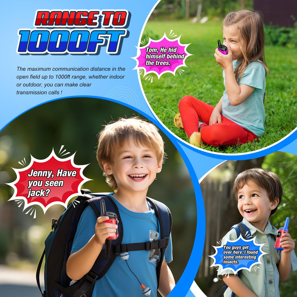 ComedyFun walkie talkies with type-c-rechargeable design offer quick charging for playtime.