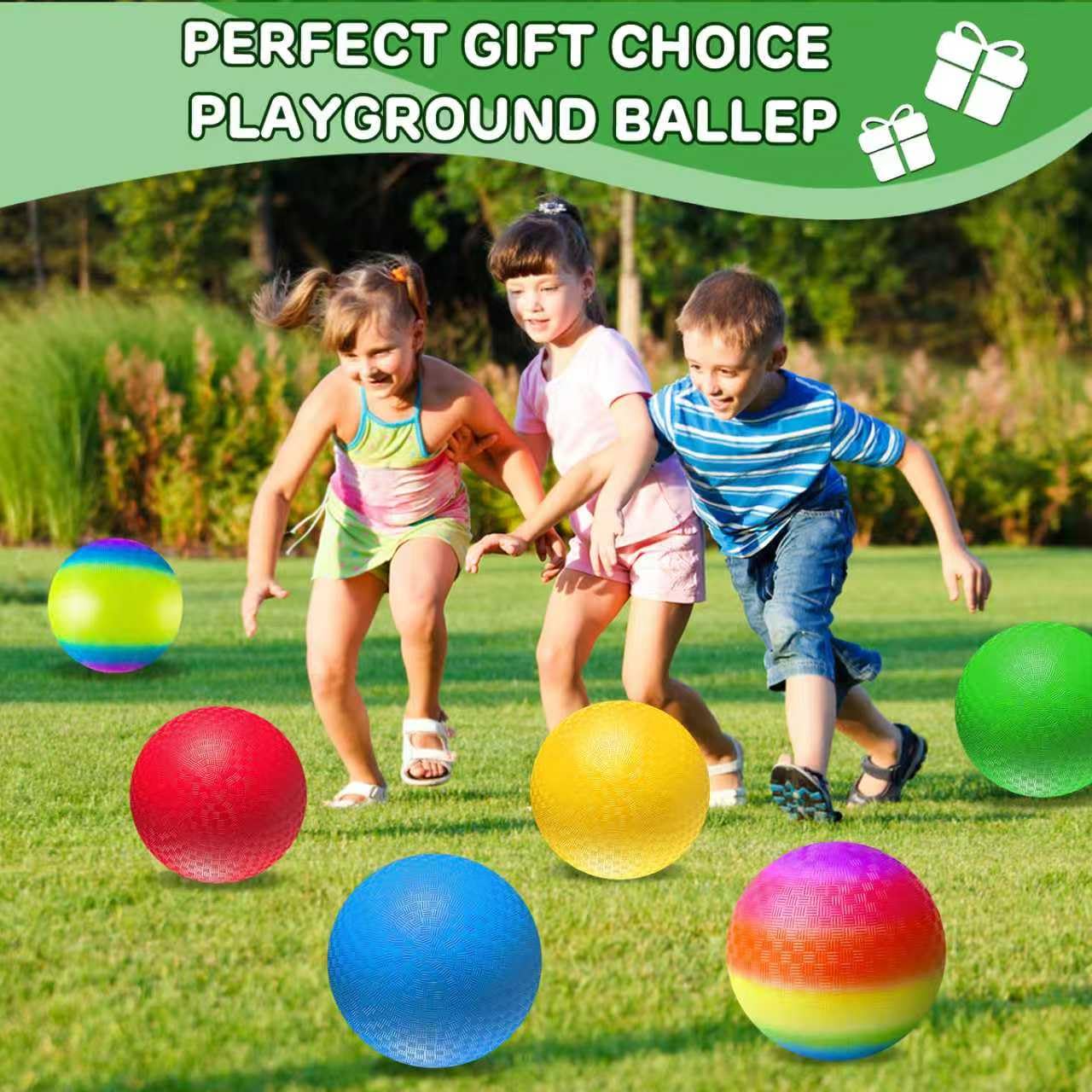 Comethu 8.5-inch ball in a child's hand, showcasing comfortable grip.