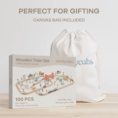 Comfy Cubs durable, safe wooden pieces withstand active toddler use.