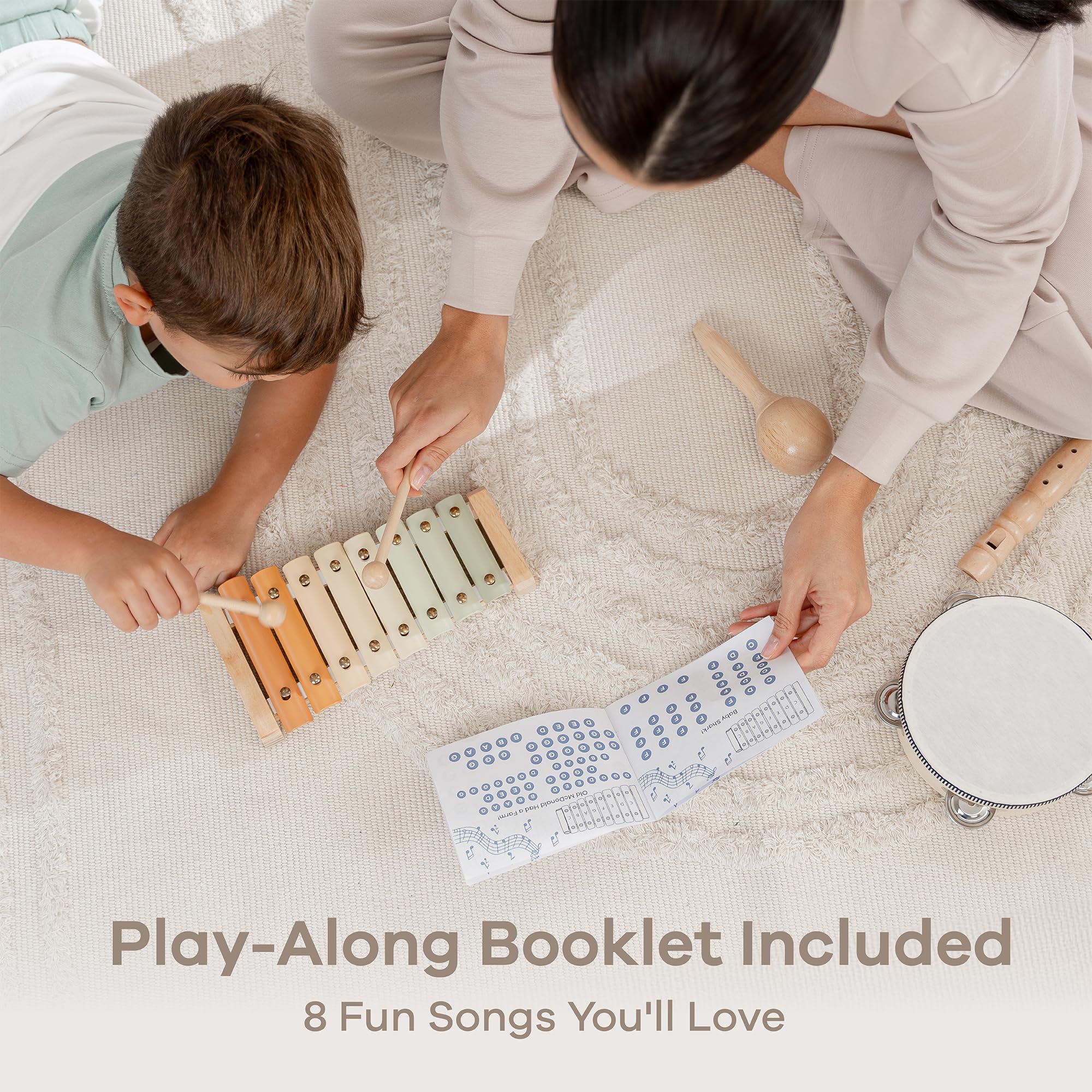 Comfy Cubs four-piece music set shown for family play.