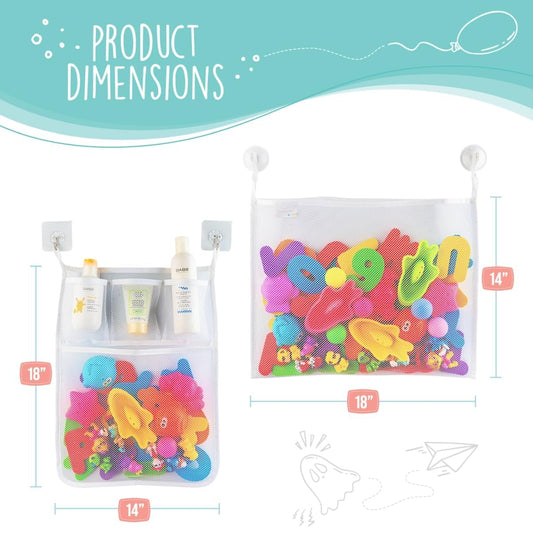Six ultra strong suction cups securing the organizer to a flat wall