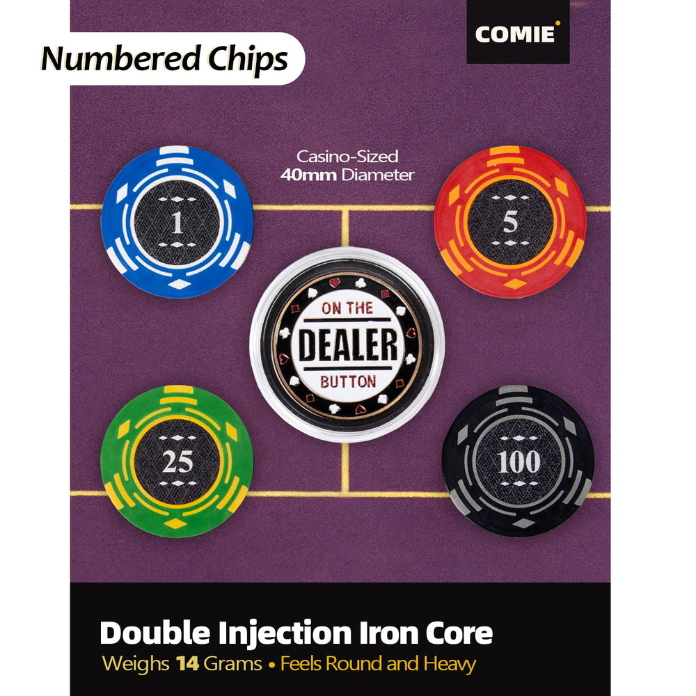 Comie deluxe travel case protects chips and offers organized storage.