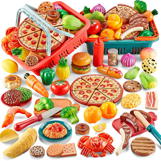 Comirth pizza toy with toppings for imaginative cooking play.