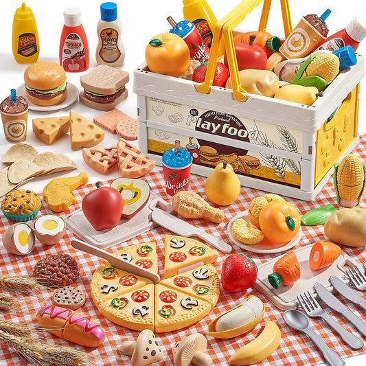 Comirth pizza toy promotes imaginative meals and fine motor skills.