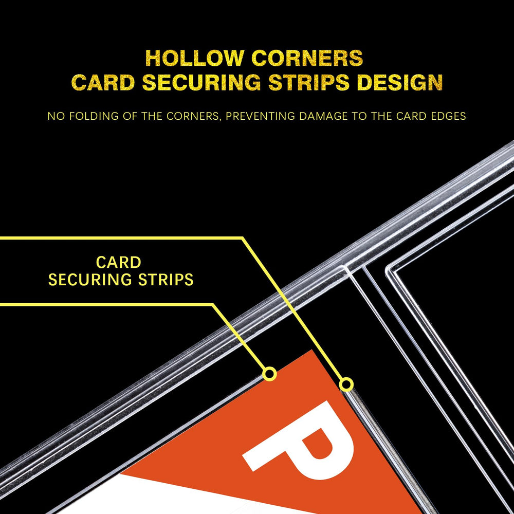 Comnge 12ct graded card slab label slot highlights label-position feature for organized sorting
